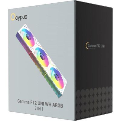 Ocypus GAMMA F12 UNI ARGB 3 in 1 WH (GAMMA-F12-WH3AM00U-GL)