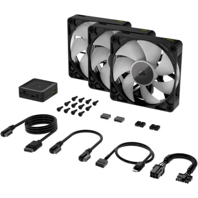 Corsair iCUE Link RX120 RGB PWM Triple Pack (CO-9051018-WW) Black