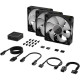 Corsair iCUE Link RX120 RGB PWM Triple Pack (CO-9051018-WW) Black