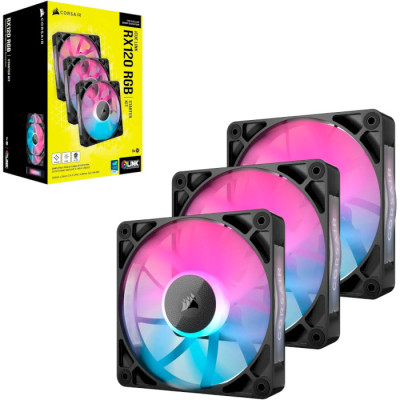 Corsair iCUE Link RX120 RGB PWM Triple Pack (CO-9051018-WW) Black