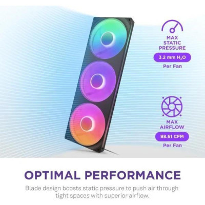 NZXT F420 RGB Core Black (RF-U42HF-B1)