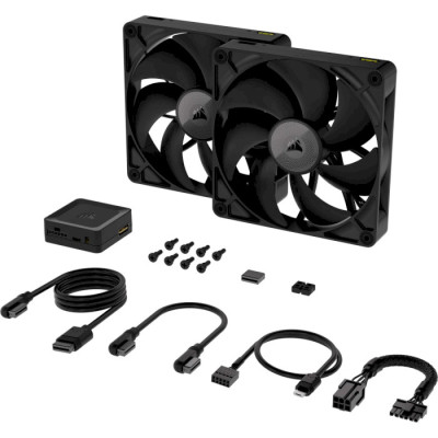 Corsair iCUE Link RX140 PWM Twin Pack (CO-9051012-WW) Black