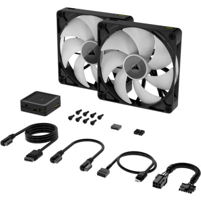 Corsair iCUE Link RX140 RGB PWM Twin Pack (CO-9051020-WW) Black