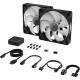 Corsair iCUE Link RX140 RGB PWM Twin Pack (CO-9051020-WW) Black