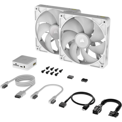 Corsair iCUE Link RX140 RGB PWM Twin Pack (CO-9051024-WW) White