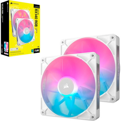 Corsair iCUE Link RX140 RGB PWM Twin Pack (CO-9051024-WW) White