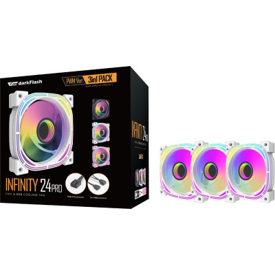 DARK FLASH INF24 (PWM) White 3-pack