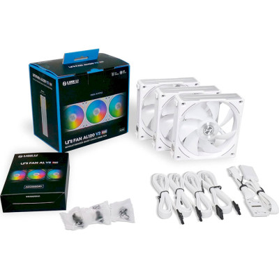 Lian Li Uni Fan AL 120 V2 3-pack White (G99.12ALV23W.00)