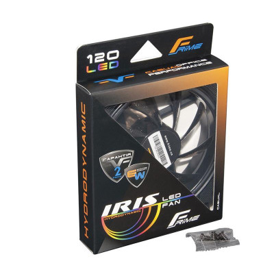 Frime Iris LED Fan Think Ring Red (FLF-HB120TRR16)