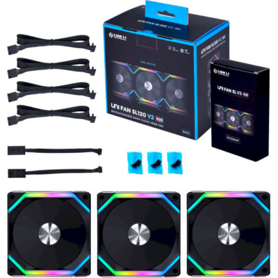 Lian Li Uni Fan SL120 V2 3-Pack Black (G99.12SLV23B.00)