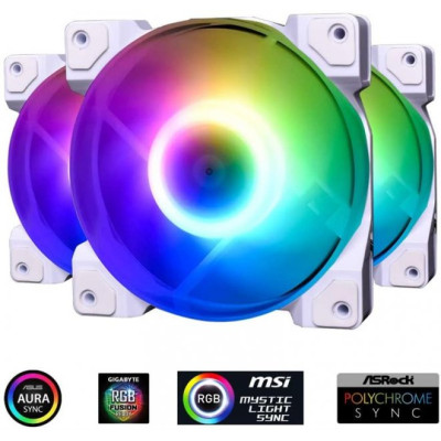 ID-COOLING DF-12025-ARGB TRIO SNOW