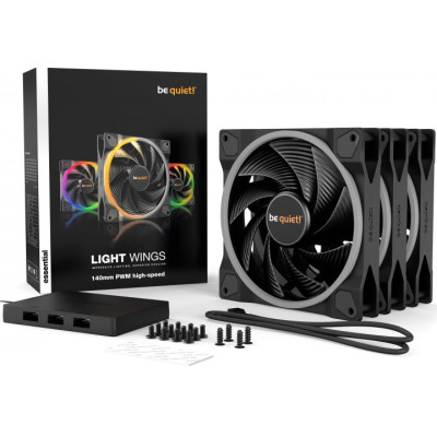 Be quiet! Light Wings 140mm PWM High-Speed 3 pack (BL079)