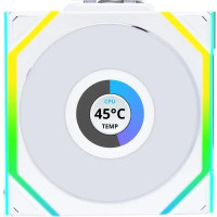 Lian Li Uni Fan SL Wireless LCD 120 Reverse Blade White (G99.12RSLLCD1W1W.00)