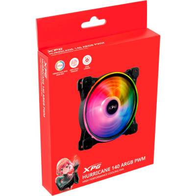 XPG Hurricane 140 ARGB (HURRICANE140ARGBPWM-BKCWW) Black