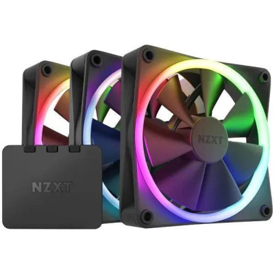 NZXT F120 RGB Triple Pack Black (RF-R12TF-B1)