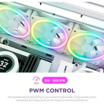 NZXT F140 RGB DUO Twin Pack White (RF-D14DF-W1)