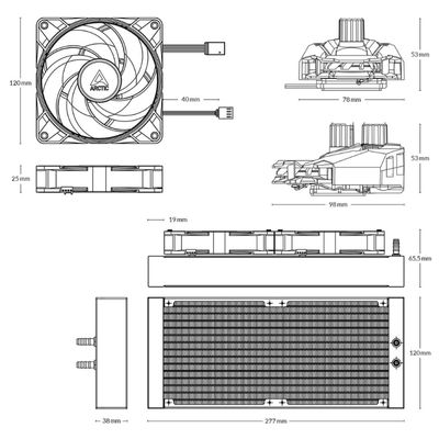 Arctic Liquid Freezer II 240 RGB with Controller (ACFRE00099A)