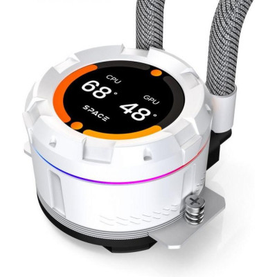 ID-COOLING Space LCD SL240 XE White
