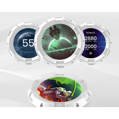 ID-COOLING Space LCD SL240 XE White