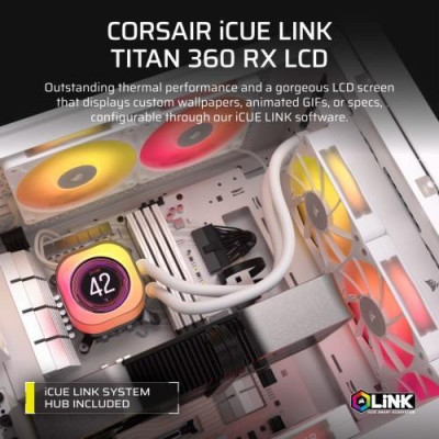 Corsair iCUE Link Titan 360 RX LCD White (CW-9061026-WW)