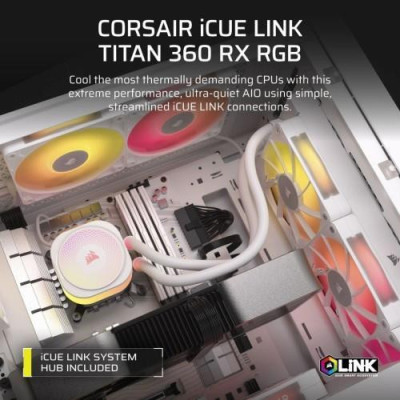 Corsair iCUE LINK TITAN 360 RX RGB White (CW-9061021-WW)