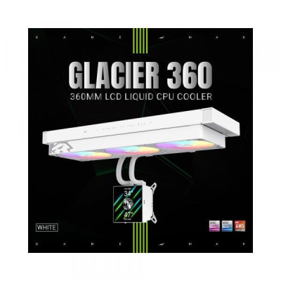 GameMax Glacier 360 LCD WH