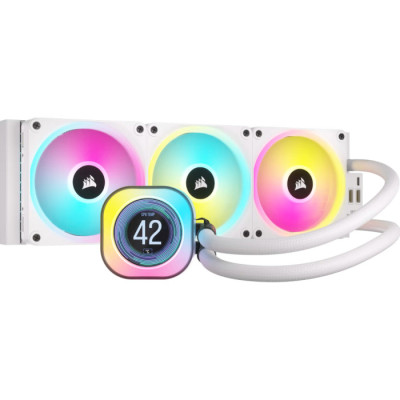 Corsair iCUE Link H150i LCD RGB Liquid CPU Cooler White (CW-9061010-WW)