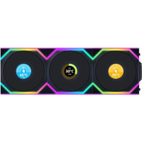 Lian Li Uni Fan SL Wireless LCD 120-3 Reverse Black (G99.12RSLLCD1W3B.00)