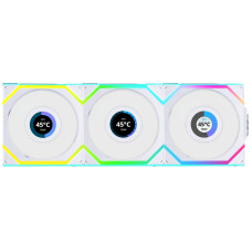 Lian Li Uni Fan SL Wireless LCD 120-3 Reverse White (G99.12RSLLCD1W3W.00)
