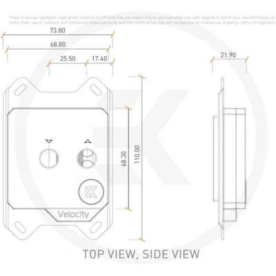 EKWB EK-Velocity D-RGB - AMD Nickel + Plexi