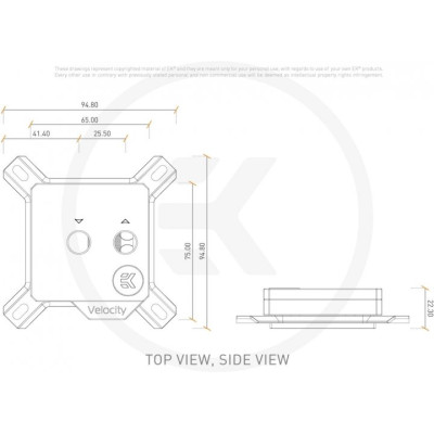 EKWB EK-Velocity D-RGB - Nickel + Plexi