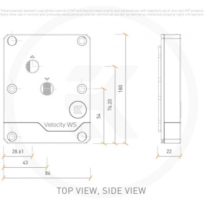 EKWB EK-Velocity WS - Narrow ILM