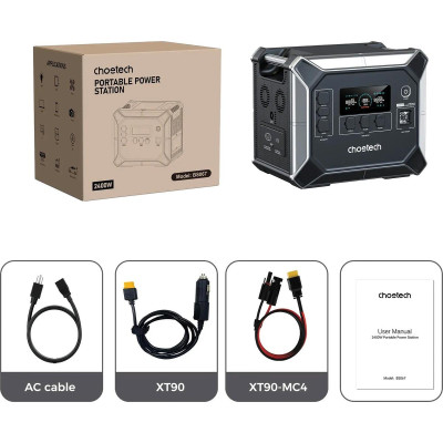 Choetech BS067 2400W 2048Wh LiFePO4 (BS067-EU-BKSL)