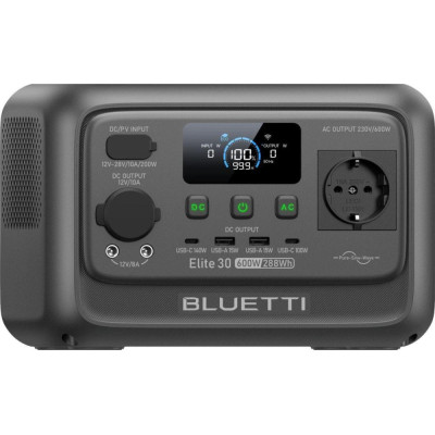 BLUETTI Elite 30 V2 600W 288Wh (P-EL30V2-EU-GY-BL-010)