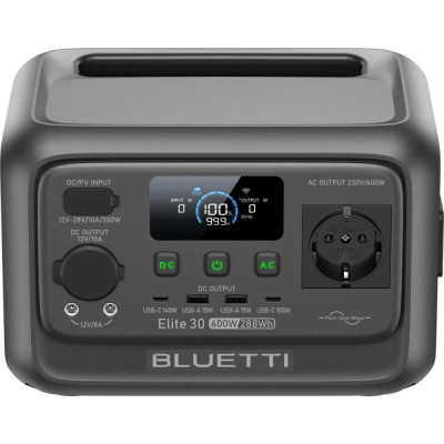 BLUETTI Elite 30 V2 600W 288Wh (P-EL30V2-EU-GY-BL-010)