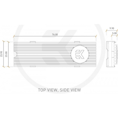 Ekwb EK-M.2 NVMe Heatsink - Black (3830046991737)