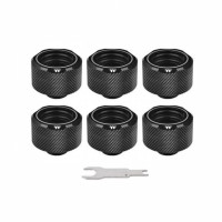 Thermaltake Pacific C-PRO G1/4 PETG Tube 16mm OD Compression - Black (6-Pack) (CL-W214-CU00BL-B)