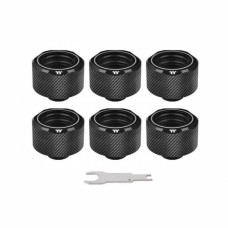Thermaltake Pacific C-PRO G1/4 PETG Tube 16mm OD Compression - Black (6-Pack) (CL-W214-CU00BL-B)