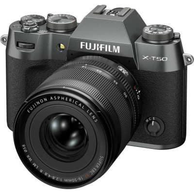 Fujifilm X-T50 kit 16-50mm f/2,8-4,8R LM WR Charcoal Silver