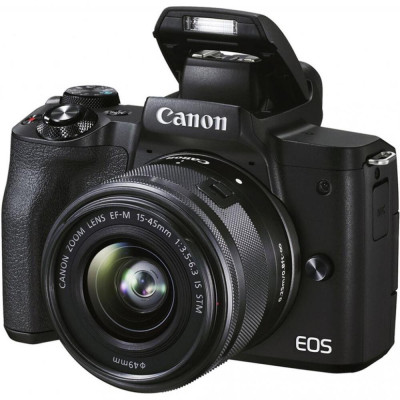 Canon EOS M50 Mark II kit (15-45mm) + SB130 +16Gb Black (4728C058)
