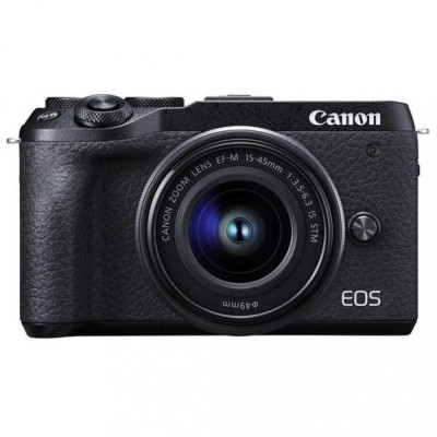Canon EOS M6 Mark II kit (15-45mm) Black (3611C012)
