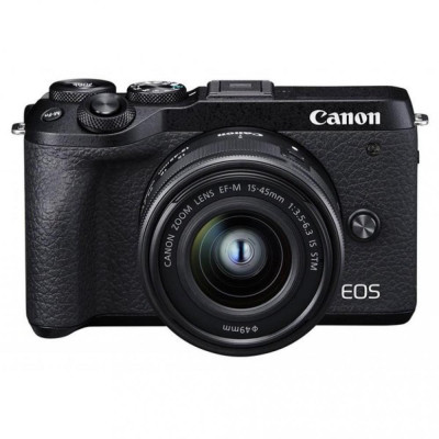 Canon EOS M6 Mark II kit (15-45mm) Black (3611C012)