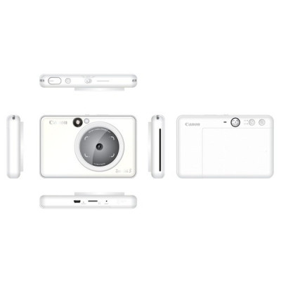 Canon Zoemini S ZV123 Pearl White + Zink PhotoPaper (3879C031)