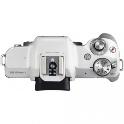 Canon EOS M50 Mark II (15-45mm) IS STM White (4729C028)