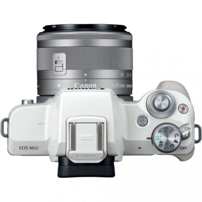 Canon EOS M50 kit (15-45mm) IS STM White (2681C057)