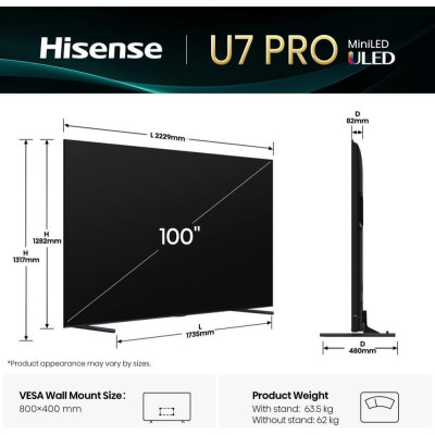 HISENSE 100U7Q PRO (20016138)