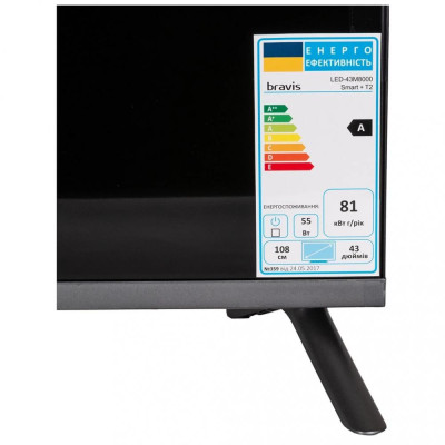 Bravis LED-43M8000 Smart + T2