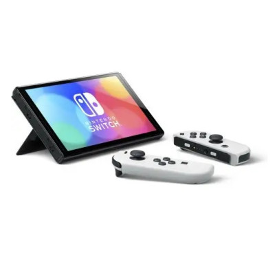 Nintendo Switch OLED with White Joy-Con