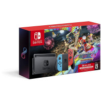 NINTENDO SWITCH NEON BLUE / NEON RED JOY-CON + MARIO KART 8 DELUXE