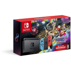 NINTENDO SWITCH NEON BLUE / NEON RED JOY-CON + MARIO KART 8 DELUXE